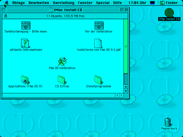 A legacy guest rendered live in the browser through rvmc's in-browser screen (noVNC). Because the screen is captured at the host level, it needs no cooperation from the old software inside the VM.